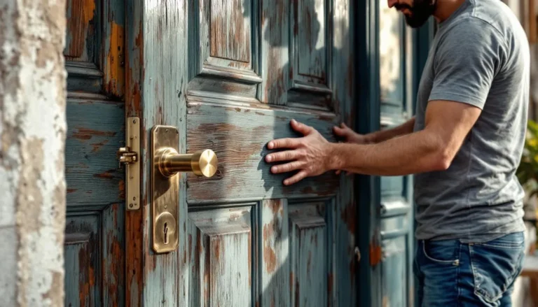 Clé coincée dans la serrure illustrant un problème de verrouillage