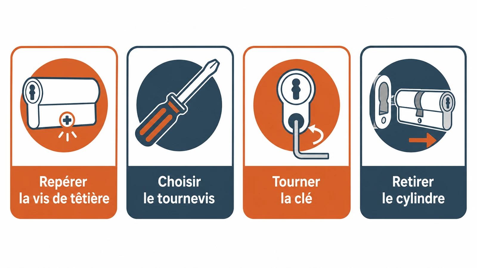 Les étapes concrètes pour retirer une serrure à goupille sans l’endommager.